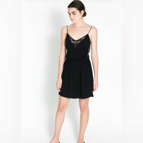 Zara Dresses & Skirts - Zara dress with sheer panels and lace details